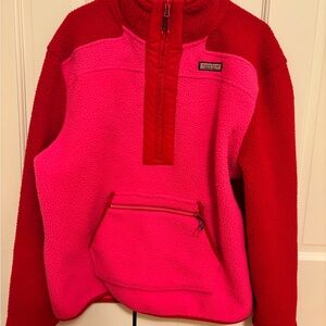 Vineyard Vines Red & Pink Fleece